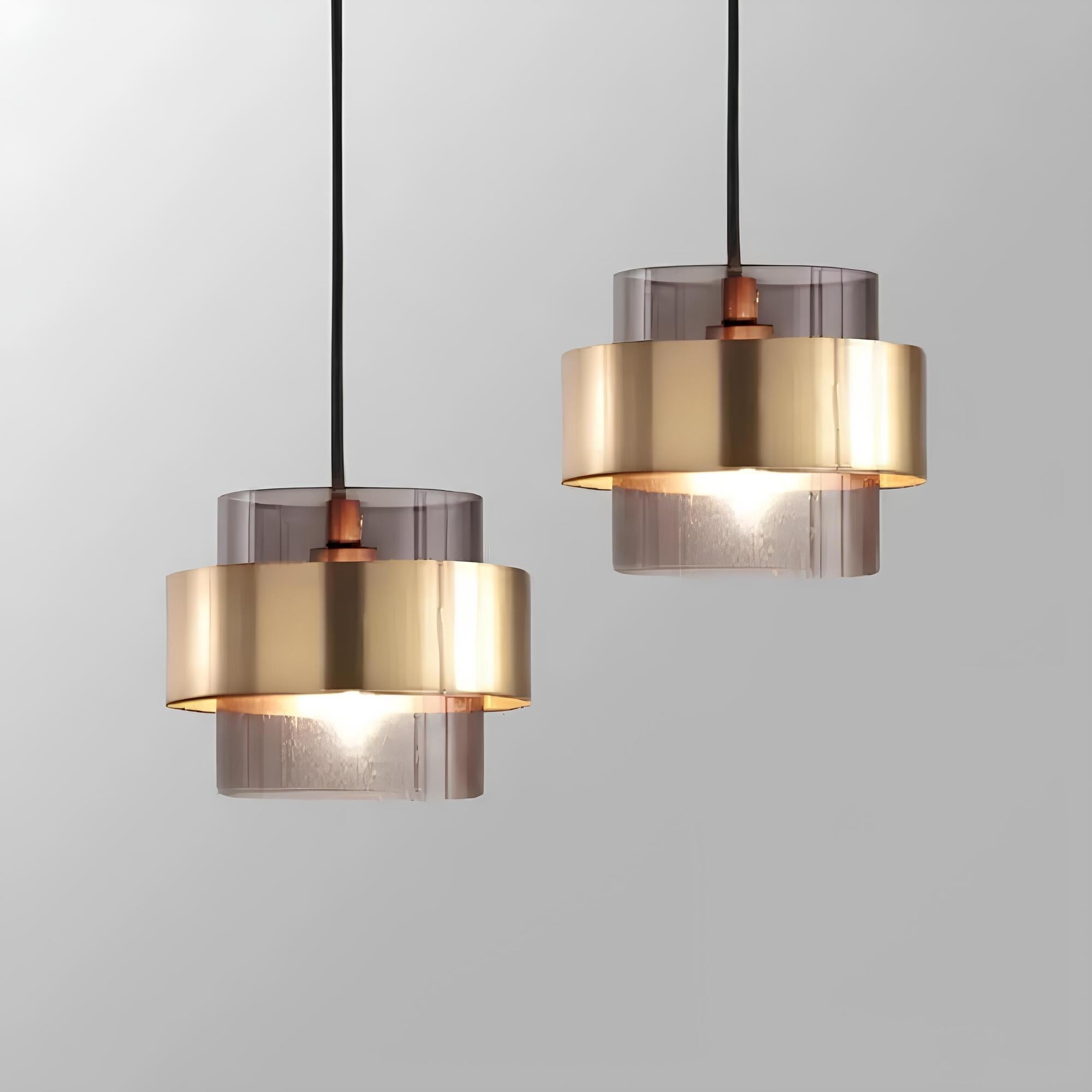 Velira | Lampa wisząca w szklano-metalowym designie