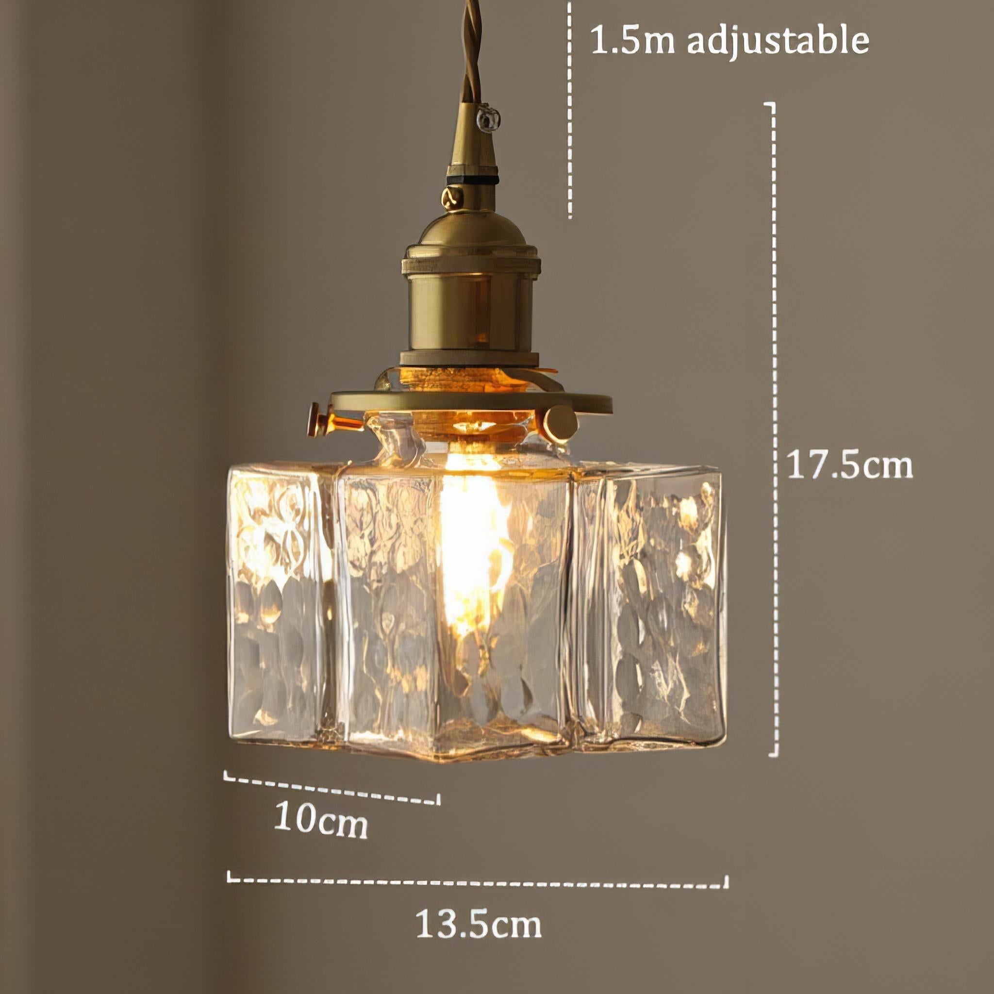 Orvani – lampa wisząca LED z kloszem w kształcie sześcianu