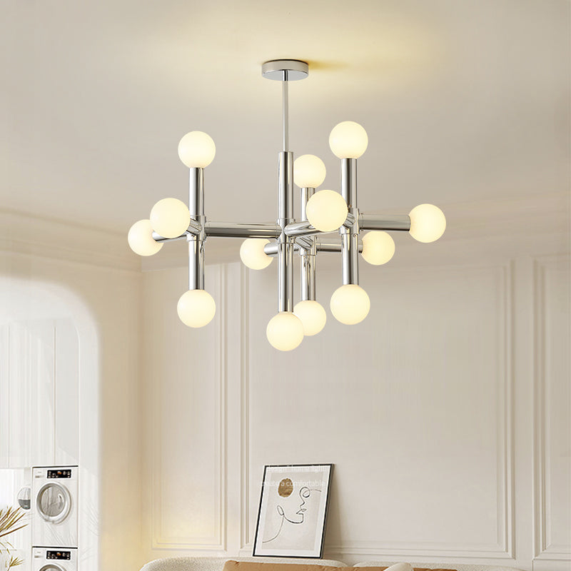 Zerano – nowoczesna lampa sufitowa LED z kulistym kloszem