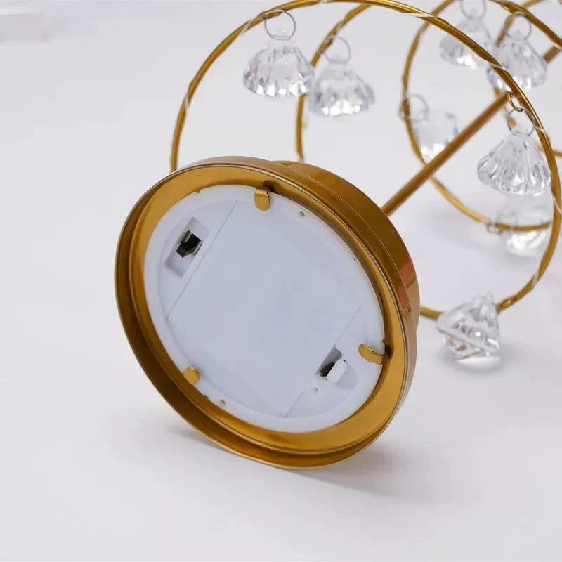 Crystava | Lampa ozdobna na choinkę z kryształkami LED