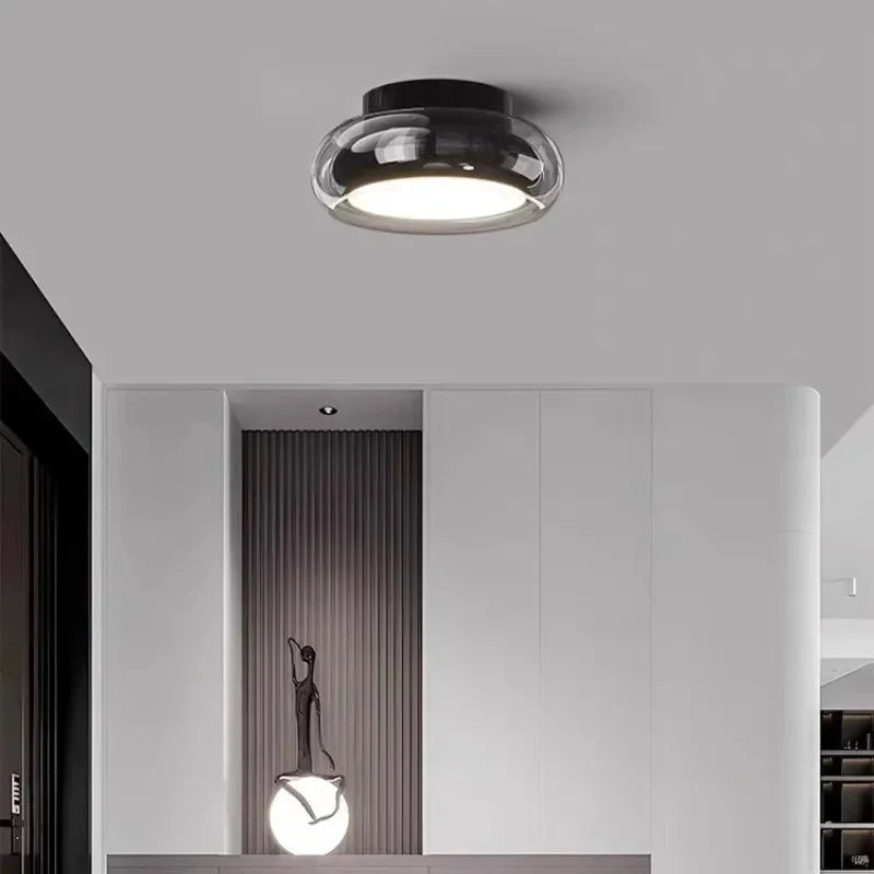 Dovira | Szklana lampa sufitowa LED