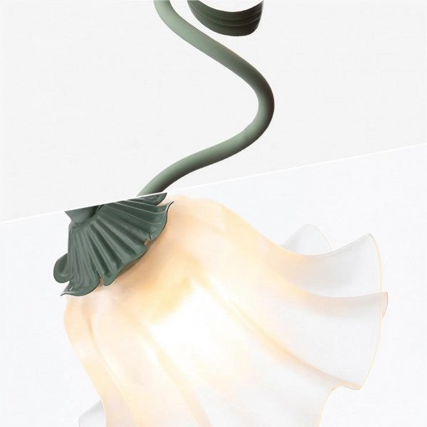 Florina | Kwiatowa lampa stołowa z kloszem w kształcie kwiatu