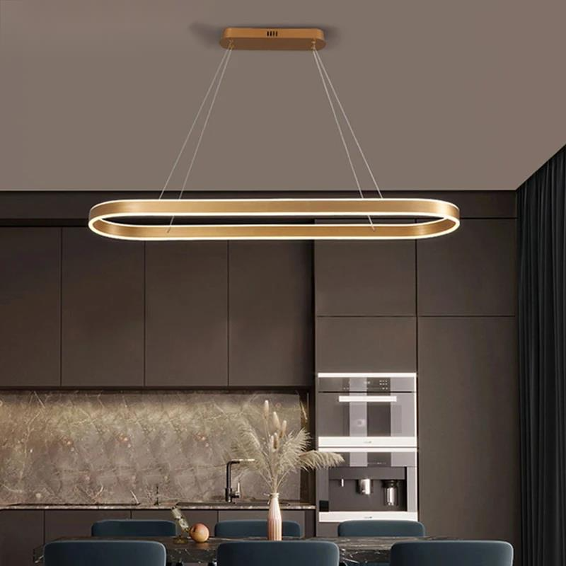 Ellara | Owalna lampa wisząca LED