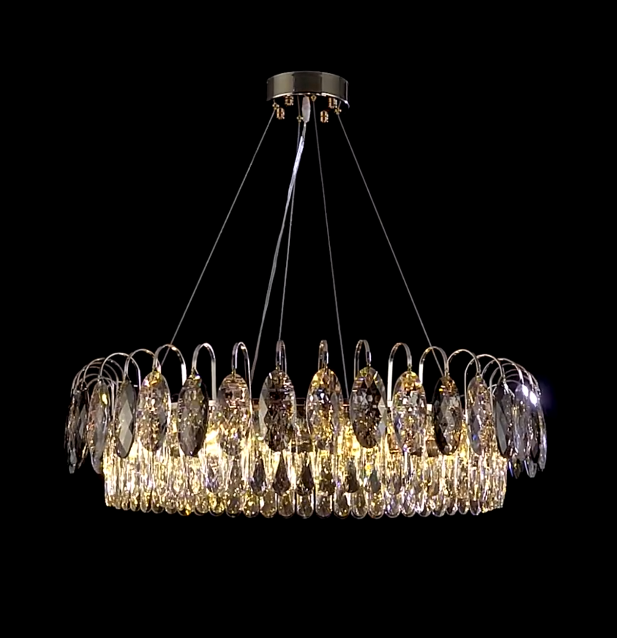 Celvoria | luksusowa lampa wisząca z kryształowymi kroplami