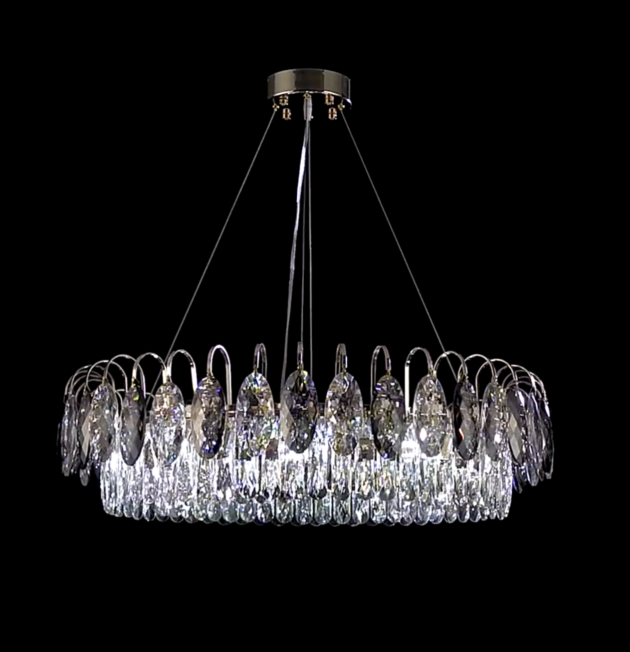 Celvoria | luksusowa lampa wisząca z kryształowymi kroplami